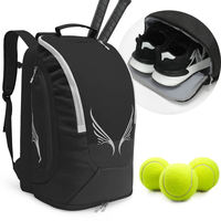 Sac de pickleball professionnel personnalisé en usine, imperméable et respirant, grand format, avec compartiment séparé pour chaussures, sac de tennis