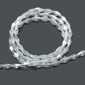 48 Pezzi / Filo <span class=keywords><strong>Perline</strong></span> in Cristallo a Punta Lunga Biconica 6*12mm Materiale DIY per Scarpe Fiori Accessori per Abbigliamento - Product Image 6