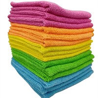 Tissu de nettoyage en microfibre, 50 pièces, super absorbant, 30x30 12 pouces x 12 pouces, 24 paquets