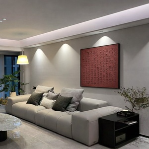 Art mural moderne pour salon, peinture à l'huile acrylique peinte à la main sur toile avec texture, art mural minimaliste, grands arts décoratifs - Product Image 5