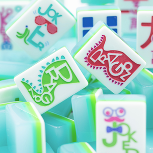 Ocean Blue Myfairmahjong, la Serie Play, <span class=keywords><strong>Mahjong</strong></span> Moderno de Lujo de Doble Cara Tallado, para Reuniones de Amigos, Venta al por Mayor y al Detal - Product Image 1