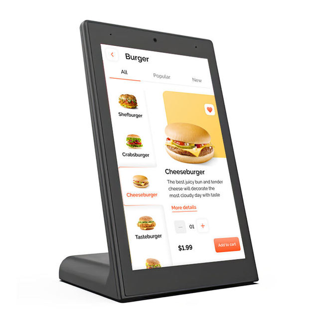 New 10.1inch Ordering Kiosk Android 10 16GB Tablet Touch Screen Vertical Customer Feedback System Evaluation Restaurant Hotel