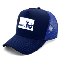 Gorras Trucker Personalizadas con Logotipo, 5 Paneles, Perfil Alto, Bordado, Parche Impreso, Unisex, Malla, Cierre a Presión, Ajuste Profundo