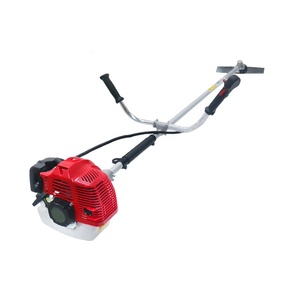 Tondeuse à gazon portable à essence 2 temps avec chenilles en caoutchouc pour la tonte et la coupe 1400W - Product Image 1