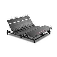 Lit avec soutien lombaire réglable au design moderne et fonction de massage - Modèle Stareep CN-FI21 150x200cm Vente directe d'usine