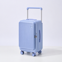 Valise de voyage rigide en PC avec poignée large, vente en gros OEM ODM, tailles 20/24/26/28/30 pouces