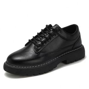 Zapatos de Vestir para Hombre 2025, de Diseño de Lujo, con Punta Cuadrada, de Cuero, con Cordones, Transpirables, Antideslizantes y Ligeros - Product Image 4