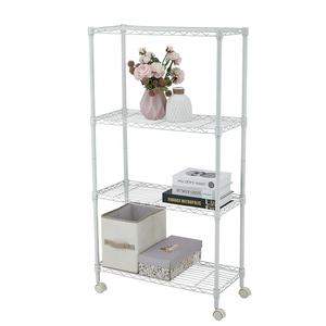 Muebles Esenciales para Almacenamiento en el Hogar, Estante Ahorrador de Espacio, <span class=keywords><strong>3</strong></span> Niveles, Estantes de Alambre Metálico con Ruedas - Product Image 4