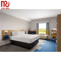 Meubles de chambre d'hôtel modernes, personnalisés, portables, en chêne, aluminium, contreplaqué, panneaux MDF, pour appartement, villa, durables, résistants à l'eau