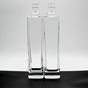 Forme carrée bouteille d'huile d'olive en verre transparent vide vinaigre en verre avec vaporisateur verseur couvercle bouteille d'huile d'olive de qualité alimentaire olive_<span class=keywords><strong>oil</strong></span>_bottle - Product Image 5