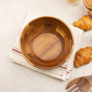 Alta Qualidade Polido Madeira Natural Serving <span class=keywords><strong>Bowl</strong></span> Eco-Friendly para Casa Cozinha Jantar Festa Casamento para Salada Fruta Uso - Product Image 4