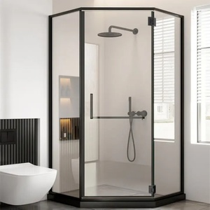 Charnières de porte en verre sans cadre en acier inoxydable 304 modernes, clips double face, montage en surface, installation facile - Product Image 6