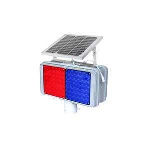 HK-JB202A Solar Flashing Warning Light For Road Traffic Pole Mount IP65 LED Aluminum Frame - Product Image 4