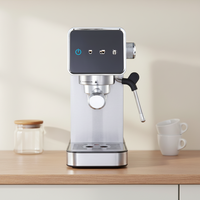 Machine à expresso tactile AZ-EM1506 pour appartement et chambre d'hôtel, cafetière semi-automatique compacte pour équipement hôtelier