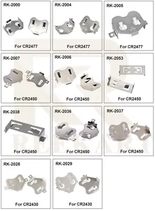 Metal Coin Cell THM CR2430 Battery Holder CR2430 Battery Retainer