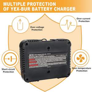 Зарядное устройство 3.0A, зарядное устройство с двумя портами, совместимое с Dewalt 18 В 20 В, литий-ионная аккумуляторная станция с <span class=keywords><strong>2</strong></span> портами USB - Product Image 6