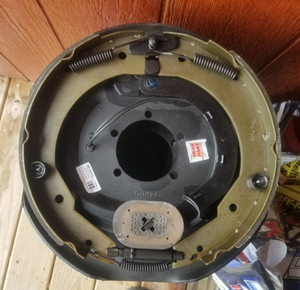 ชุดเบรกไฟฟ้าสำหรับรถเทรลเลอร์เหล็ก7 10 12นิ้วพร้อมที่จับเบรคสำหรับคนตั้งแคมป์ปรับได้เองด้านหลัง3500lbs น้ำหนักบรรทุกสูงสุด - Product Image 6