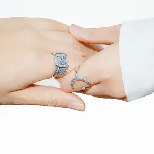 2022 popüler roman çiftler yüzük platin kaplama yüzük sevgililer günü hediyesi nişan yüzüğü