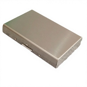 Lot de 16 étuis à cigarettes portables écologiques durables en acier inoxydable, étanches et résistants à la pression - Product Image 4