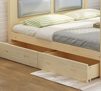 Lit double, chambre principale, lit à quatre colonnes en bois massif, lit de type homestay