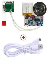 Modulo Audio Registrabile USB con Sensore di Luce per Scatole Regalo/Cartoline d'Auguri, Chip Sonoro Personalizzabile, MP3 Programmabile USB con Sensore Luminoso