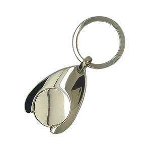 Wholesale Custom Metal Euro Coin Token Keychain Fashion Cartoon Supermarket Shopping Cart Trolley Token Promotional Item Cheap - Product Image 2