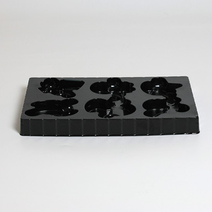 CPET/PET <strong>Plastic</strong> Disposable Tray <strong>Insert</strong> with Dividers for Chocolate Boxes Customized Color &amp; Shape - Product Image 1