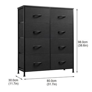 Armoire de salon en acier inoxydable, commode en tissu, meubles de chambre à coucher modernes de haute qualité - Product Image 1