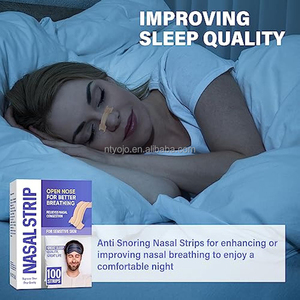 Tiras Nasales YOJO para Mejorar la Respiración (100 Unidades), Adhesivas, Hipoalergénicas, Resistentes al Sudor, para Dormir, Deportivas, Anti Ronquidos - Product Image 2