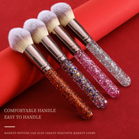 Ensemble de pinceaux de maquillage Glitz and Glam avec strass, style professionnel, vente en gros, luxe, 26 pièces, pinceaux de maquillage avec boîte cadeau