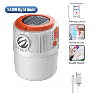 <span class=keywords><strong>Lampe</strong></span> de camping <span class=keywords><strong>portable</strong></span> pliable à LED solaire dimmable rechargeable pour marché nocturne, randonnée, pêche, tente extérieure et situations d'urgence - Product Image 4