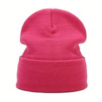 Gorro de Punto de Alta Calidad, Color Sólido, Ligero, para Otoño, Estilo Informal, para Exteriores, Gorro de Invierno Cálido y Moderno