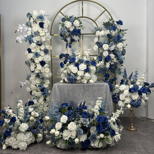 Décorations de mariage, arrangement floral, <span class=keywords><strong>fleurs</strong></span> suspendues, <span class=keywords><strong>fleurs</strong></span> artificielles bleues pour mariage - Product Image 3