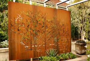Portails en acier Corten, clôture en métal, clôture <span class=keywords><strong>de</strong></span> <span class=keywords><strong>jardin</strong></span>, extensions <span class=keywords><strong>de</strong></span> clôture - Product Image 6