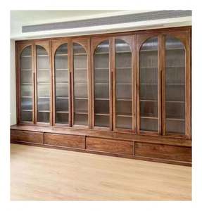 Armario de Vidrio Elegante Retro con Luz LED, Armario con Espacio de Almacenamiento Múltiple, Muebles de Dormitorio, Armarios de Madera - Product Image 1