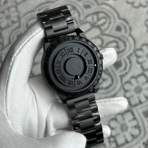 Reloj de Cuarzo de Lujo para Hombre, de Acero Inoxidable, con Números Romanos, Manecillas Magnéticas con Escalas, Personalizado, sin Espejo - Product Image 3