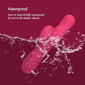 Vibrador de Punto G de Silicona con Doble Motor, Estimulador de Masaje Clitorial Insertable, Impermeable, Recargable por USB, Juguete Sexual <span class=keywords><strong>para</strong></span> Mujeres - Product Image 3