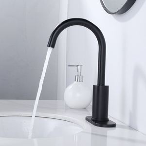 <span class=keywords><strong>Robinet</strong></span> moderne mains libres <span class=keywords><strong>Noir</strong></span> <span class=keywords><strong>mat</strong></span> <span class=keywords><strong>Robinet</strong></span> à capteur automatique à mouvement Robinets d'eau à infrarouge pour salle de bain, <span class=keywords><strong>Robinet</strong></span> de salle de bain sans contact - Product Image 2