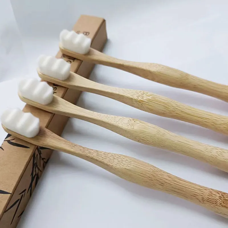 Eco-friendly Bamboo Products Oral Care Custom Charcoal Bristles Adult Cepillos De Dientes Degradable Traevl Bamboo Toothbrush