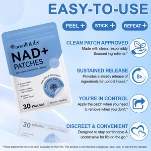 Acentiallabs 30 Pcs Patch Transdermal Suplemen <span class=keywords><strong>NAD</strong></span> Mendukung Produksi <span class=keywords><strong>NAD</strong></span>+ Meningkatkan Energi Patch <span class=keywords><strong>NAD</strong></span> Dengan NMN & Resveratrol - Product Image 5