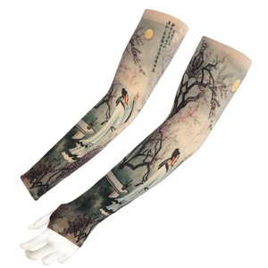 Nuevas Mangas Protectoras de Brazo Estilo Seamless con Estampado de Tatuaje para Ciclismo y Actividades al Aire Libre, Protección Solar, para Hombre y Mujer, de Nylon/Cachemira - Product Image 3