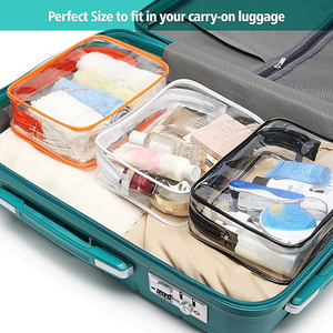 Nouvelle trousse de toilette transparente pour femmes, approuvée par la TSA pour les voyages en avion, blanche, 2024 - Product Image 5