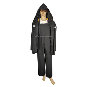 Impermeable Personalizado de Poliéster, <span class=keywords><strong>Traje</strong></span> de Lluvia para Pescadores, para Pesca, Trabajo y Senderismo, Incluye Chaqueta y Pantalones con Tirantes - Product Image 6