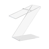 Supports en acrylique 3 "W X 10" H Support de chaussures incliné Tongs transparentes Affichage de sandales