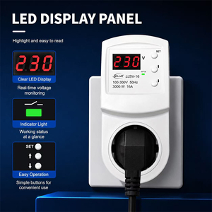 JIUJI 3200W 15A Prise de protection pour climatiseur avec <span class=keywords><strong>disjoncteur</strong></span> de surtension et protection contre les surtensions et les surintensités - Product Image 2