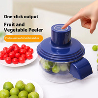 Volledig automatische elektrische kleine fruitpeller voor druiven, knoflook en groene schillen, slim huishoudelijk en commercieel gebruik, magisch hulpmiddel