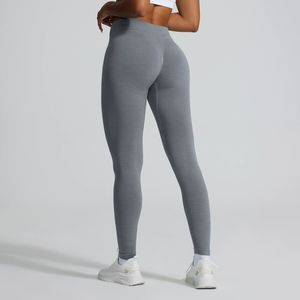 <span class=keywords><strong>Leggings</strong></span> de sport côtelés sans couture, effet froncé, taille haute, personnalisables OEM - Product Image 6