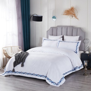 Thấp moq bán buôn 4 cái ngụy trang tấm ga trải giường đôi 100% cotton khách sạn bedding Set - Product Image 2