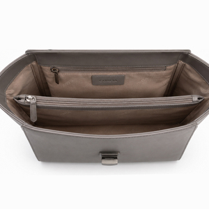 Women Structured Top Handle Bag PU Leather Elegant Work Tote Bag with Detachable Strap for Daily Commute Office Use - Product Image 4
