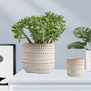 Super <span class=keywords><strong>septembre</strong></span> style simple motif moucheté porcelaine maison jardin succulentes jardinière <span class=keywords><strong>en</strong></span> céramique pots de <span class=keywords><strong>fleurs</strong></span> - Product Image 1